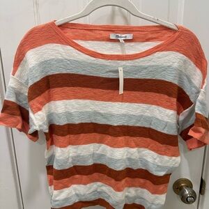 Madewell striped Boxy Short Sleeve Tee